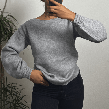 Grey Crew Neck Sweater