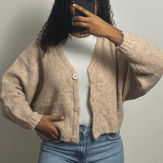 Cardigan En Laine Crème